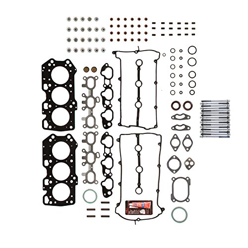 Head Gasket Head Bolts Manifold Valve Set Kit For 1993-1997 Ford Probe Mazda 626 Millenia MX-6 V6 2.5L DOHC 24V VIN Codes B KL Multi-layered Steel MLS