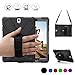 BRAECN Case for Galaxy Tab S2 9.7,Full-Body Shockproof Anti-Slip Protective Case with 360 Degrees Rotatable Kickstand/a Hand Strap/a Shoulder Strap for Samsung SM-T810/SM-T815 (Black)