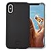 Wellerly iPhone Xs Case, iPhone X Case, LED Illuminated Selfie Light Cell Phone Case Cover [Rechargeable] Light Up Luminous Selfie Flashlight Case for iPhone X/XS 5.8inch (Black)