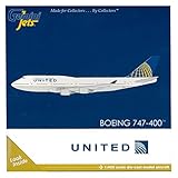 GeminiJets United B747-400 (Merger C/S) Aircraft, 1:400 Scale