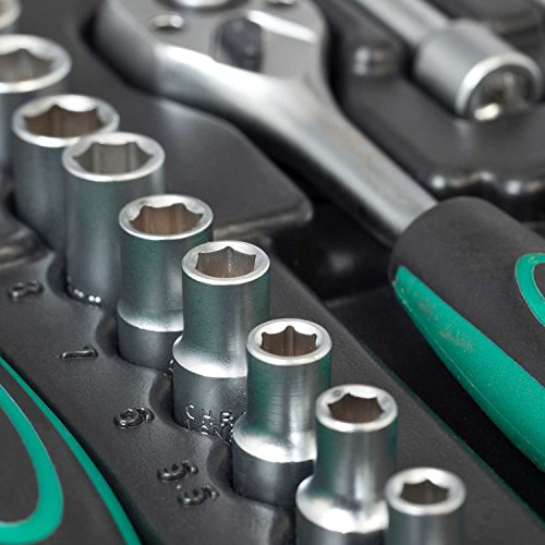 Large Socket Wrench Set 171 pcs 1/2" 3/8" 1/4" with Ratchet Made of