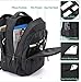 Laptop Backpack, Business Anti-Theft Ultra-Thin and Durable Travel Backpack with USB Charging Port Waterproof, University Men and Women Computer Bag Suitable for 17-inch laptops and laptops - Black