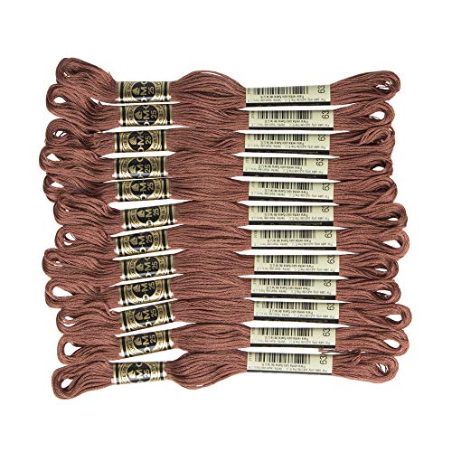 DMC 6-Strand Embroidery Cotton Floss, Ultra Very Dark Desert Sand