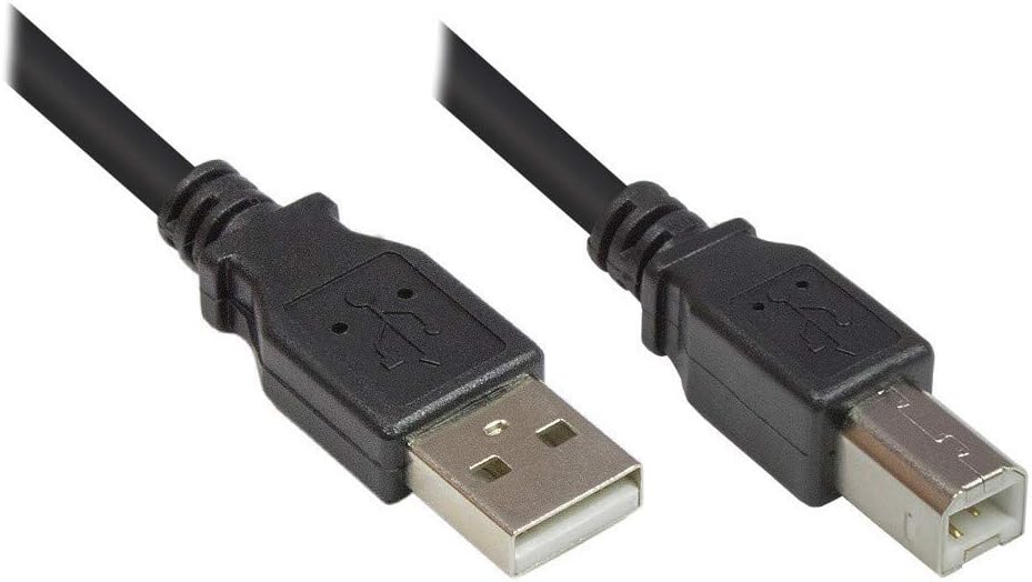 Good Connections 2510 SP-LAMP-025 Port/USB 2.0 Male A to B Printer Cable 0.25 m grey Black 0,50 m