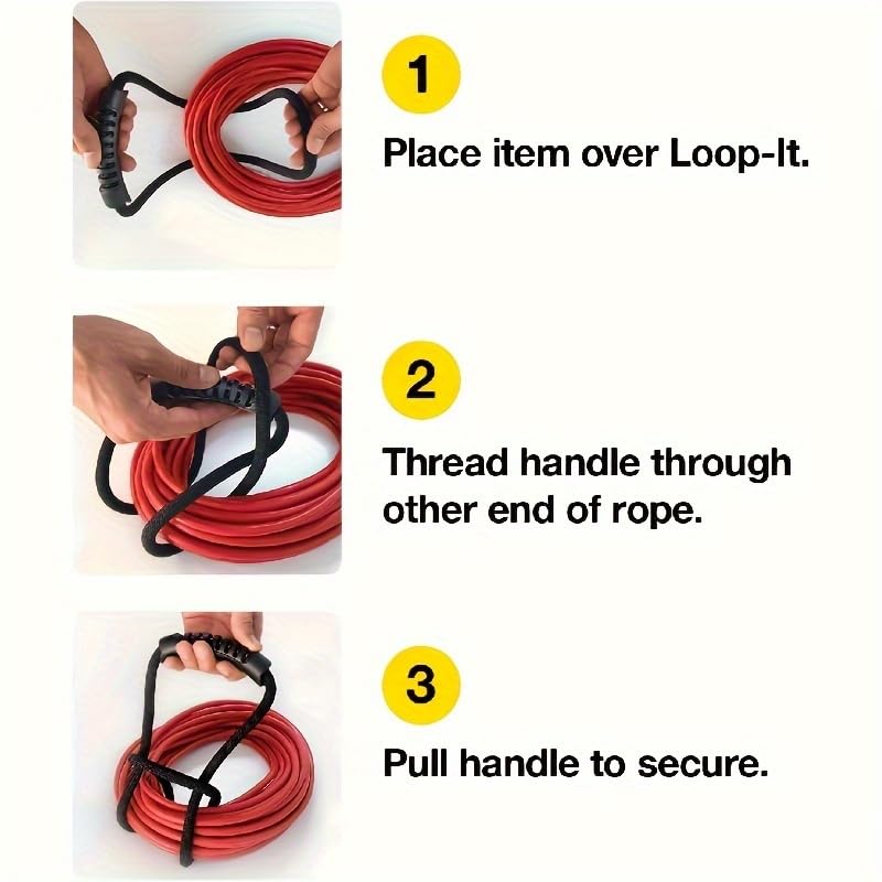 Storage Straps 15.7-inch (2-Pack) Extension Cord Organizer, Vacuum Hose Holder, Shop Storage, photo 11