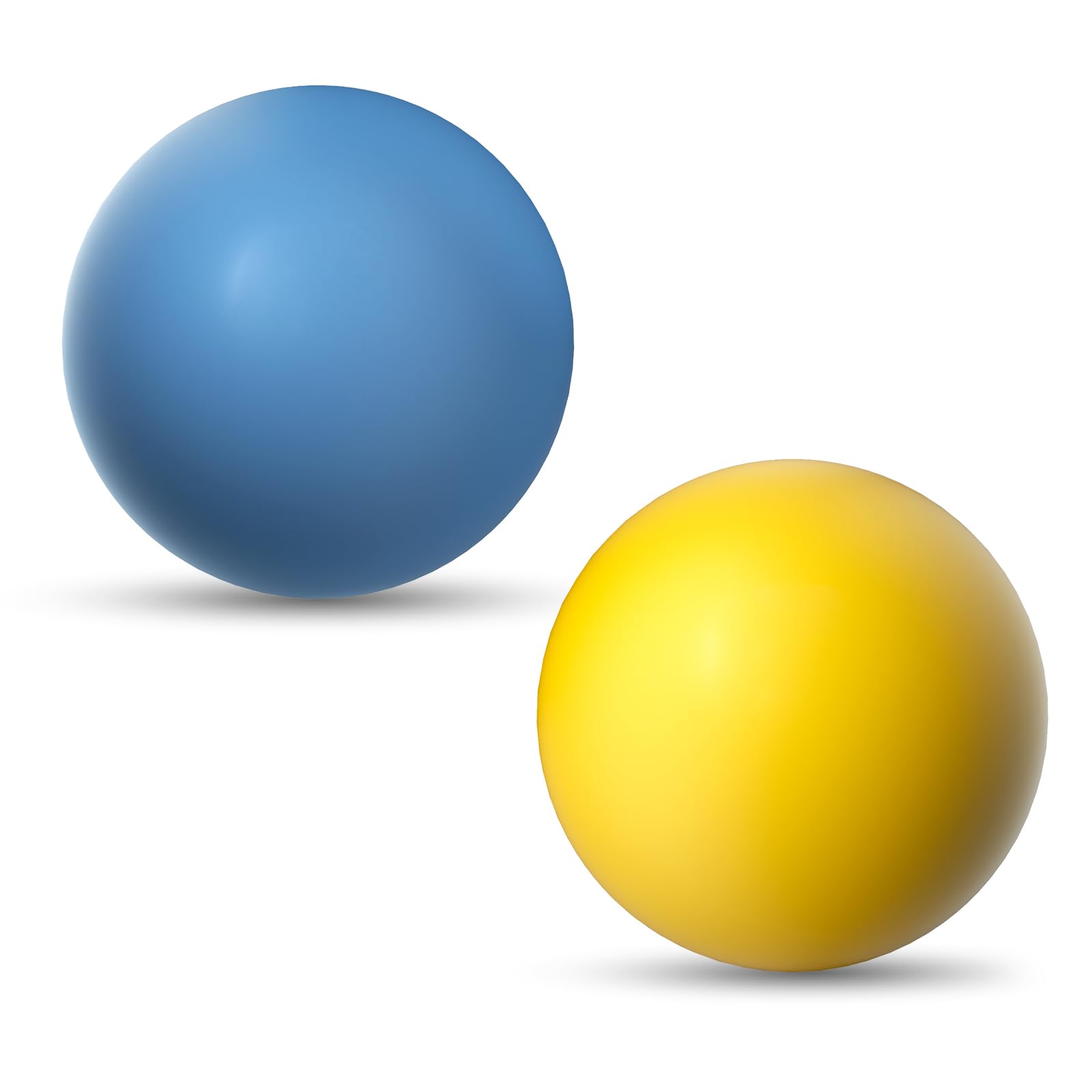 SCHITEC Dog Balls Indestructible, [2 Pack] Solid Rubber Bouncy Fetch Ball for Aggressive Chewers, Durable Chew Toy for Medium Dogs