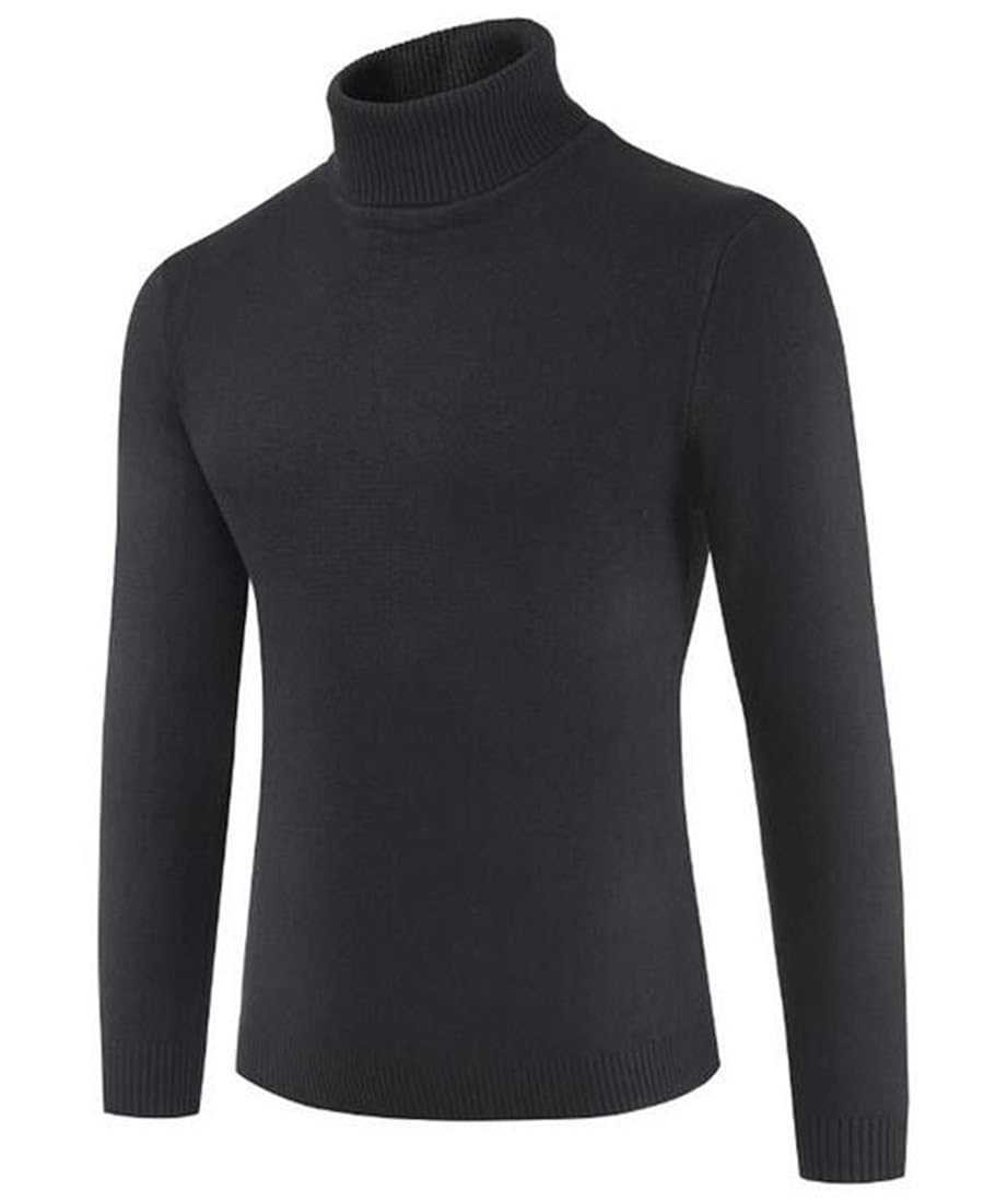 YUELANDE Men Long Sleeve Premium Solid 