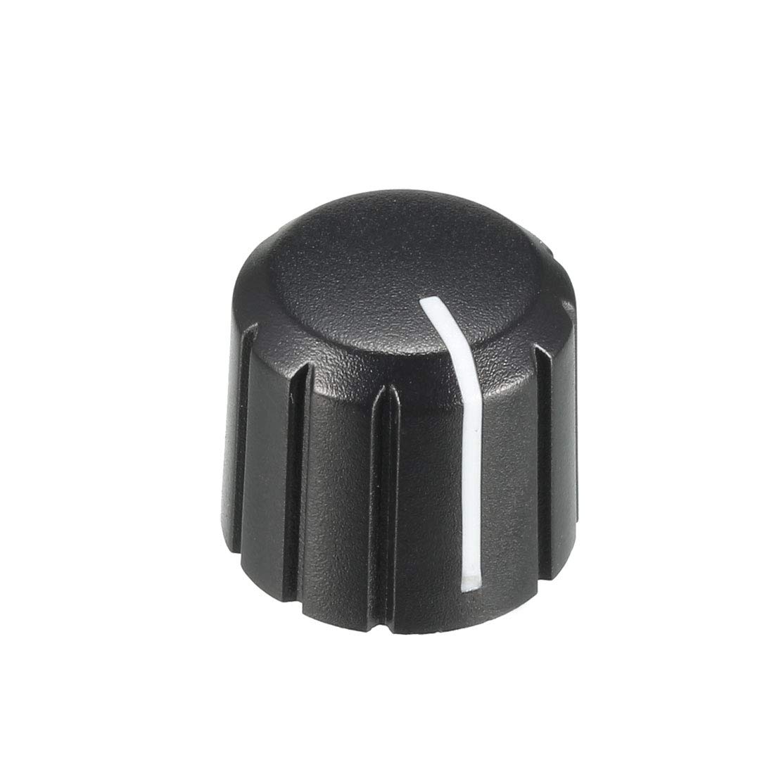 Photo 1 of uxcell 20Pcs 15x13.5mm Plastic Potentiometer Rotary Knob for 4x6mm Diameter D Type Shaft Guitar Volume Knob.