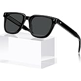 AVAWAY Polarized Sunglasses for Men UV Protection, Square Acetate Frame Outdoor Driving Sun Glasses