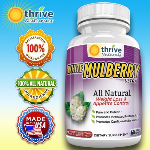 White Mulberry Extract 500mg**Recommended By Dr. Oz to Lose Weight Fast