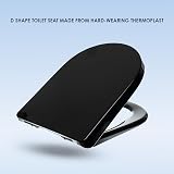AQUALONA Premium Thermoplastic Toilet Seat D Shape Soft Close Sage view 4