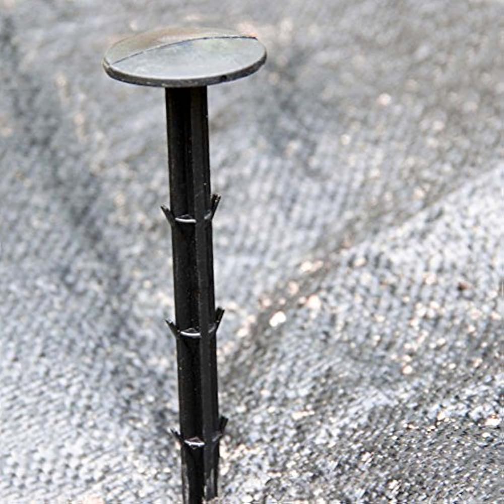 30 Pcs 8 Inch Plastic Garden Stakes Anchors Landscape Anchoring Spikes