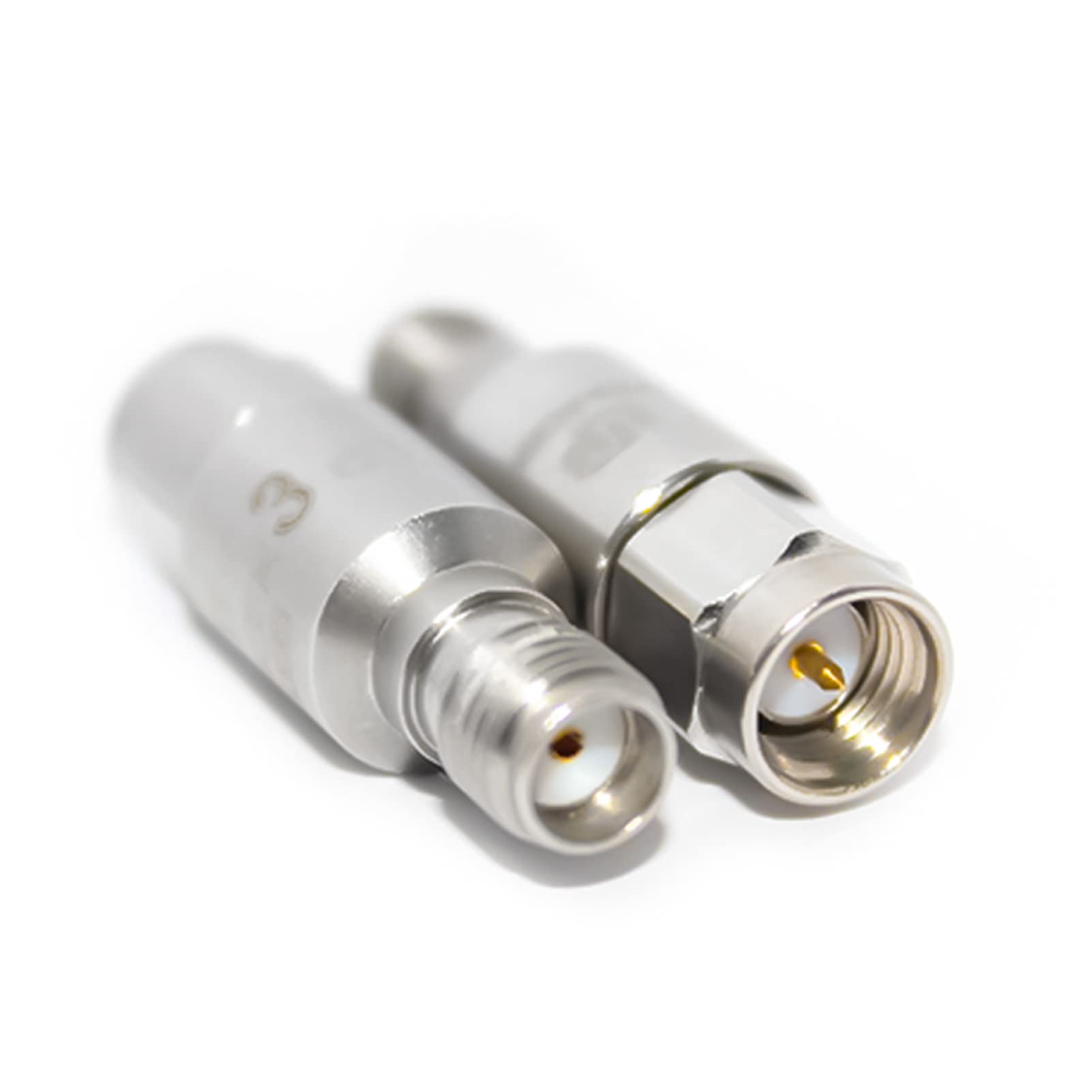 TOJOIN 2PCS SMA Male to SMA Female Attenuator 8GHZ 2W 50ohm SMA Attenuator RF Coaxial Attenuator (2W 8G 3dB-2pcs)