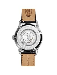 Fossil Townsman - Reloj automático de piel, talla única, Negro