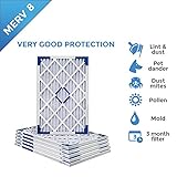 16x20x1 Merv 8 Pleated AC Furnace Air Filters. Box of 6