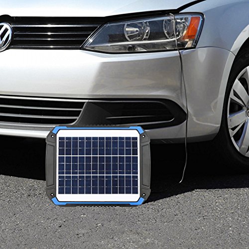 SUNER POWER 12V Solar Car Battery Charger & Maintainer, 12W Waterproof
