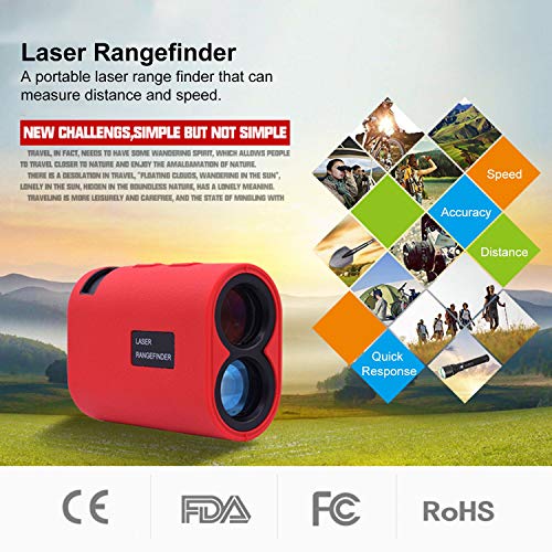 NORM 600m Laser Rangefinder Range Finder Telescope Handheld Distance Meter Speed Measuring Tape Mini Golf Hunting Outdoor