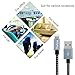 Huafulian iPhone Charger, 2Pcs 10FT Extra Long Nylon Braided Lightning to USB Cable Cord with Aluminum Heads for iPhone 7/7 Plus/ 6/ 6 Plus/ 6s/ 6s Plus /5/5s/SE, iPad, iPod and More (Black+Gray)