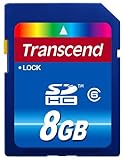Transcend 8 GB Class 6 SDHC Flash Memory Card TS8GSDHC6