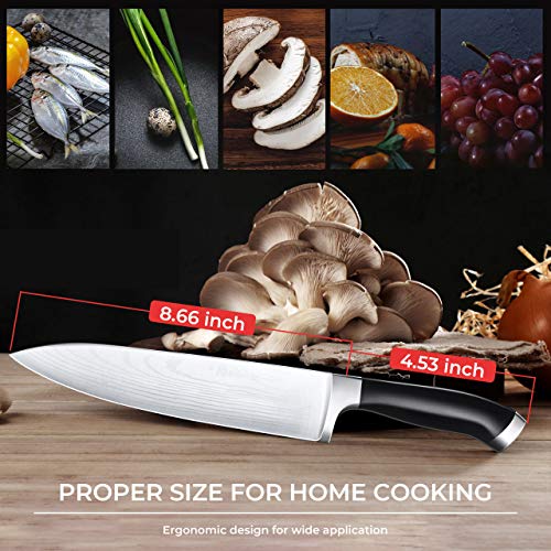 Zotoyi Chef's Knife for Professional Chef Easy Hand-held Pro 8-Inch Stainless-Steel Knife Chef Knife in Kitchen - Thumbnail 4