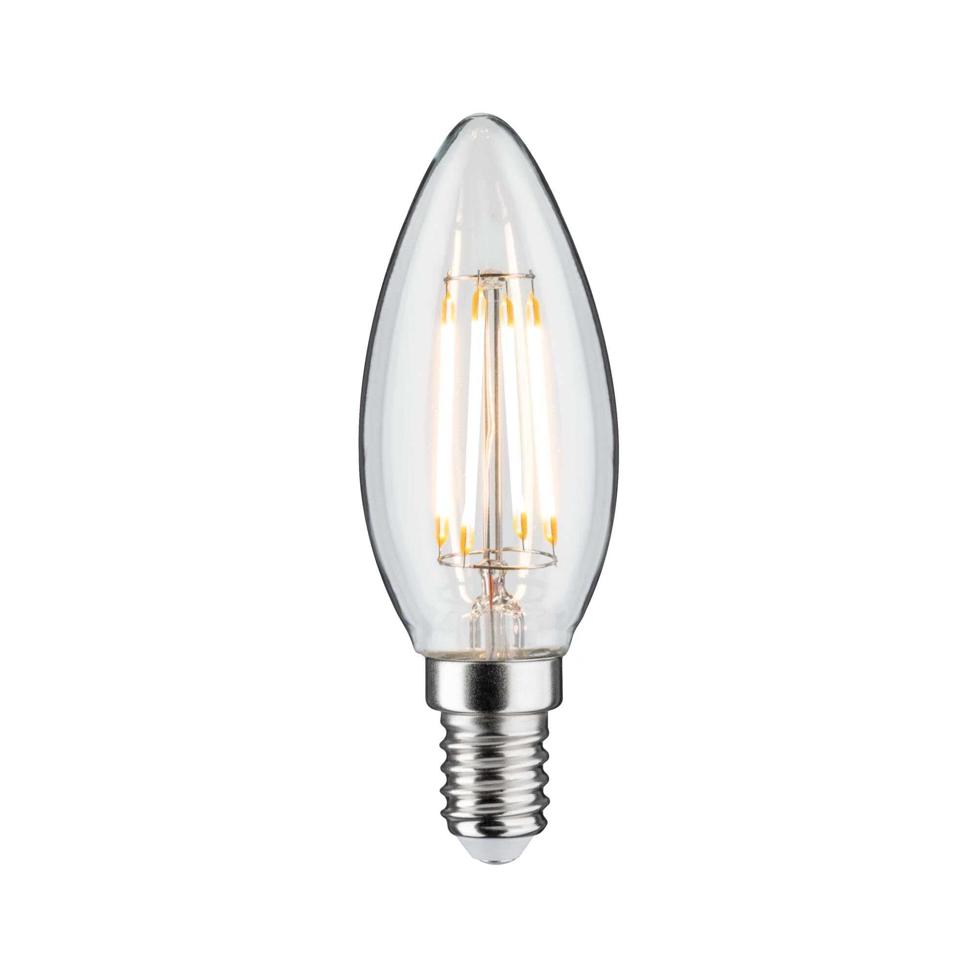 Paulmann 28684 LED Filament Candle lamp 4.8 watts lamp dimmable Clear 2700 K Warm White E14