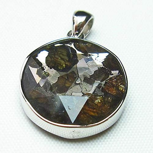 Amazon パラサイト隕石 かんらん石 大衛星 ペンダント T453 2869 ネックレス 通販