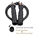 5BILLION Speed Jump Rope - Nature Handle - Black - Screw Adjustable - Workout for Double Unders, WOD, Outdoor, MMA & Boxing Training