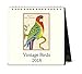 Cavallini Papers & Co 2018 Vintage Birds Desk Calendar