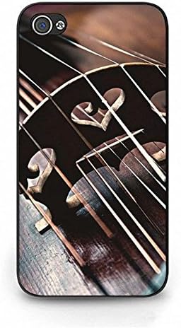 iPhone 4/4s Phone Shell,Useful Hard Plastic Protector Shell for iPhone 4/4s Newest Amazing Violin Wallpaper Pattern Phone Case