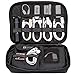 BGTREND Electronic Organizer, Small Travel Cable Bag Compatible with Power Bank, Adapter, USB Charger, SD Card, Black