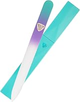 Bona Fide Beauty Czech Glass Nail File Crystal Green Violet Hardcase EU view 1