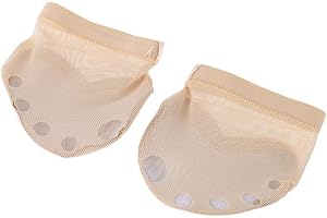 Milisten 1 Pair Womens Half Sole Ballet Foot Thong Dance Anti-Slip Paw Pads for Ballet Yoga and Modern Dance Size S