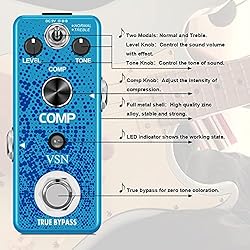 VSN Guitar Compressor Pedal for Analog Compression