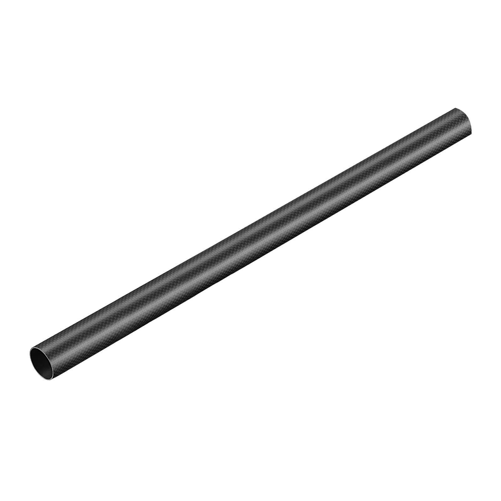 DMiotech 1 Pack 25mmx23mmx500mm Carbon Fiber Round Tubes, 3K Roll Wrapped Carbon Tube for RC Quadcopter, RC Airplane