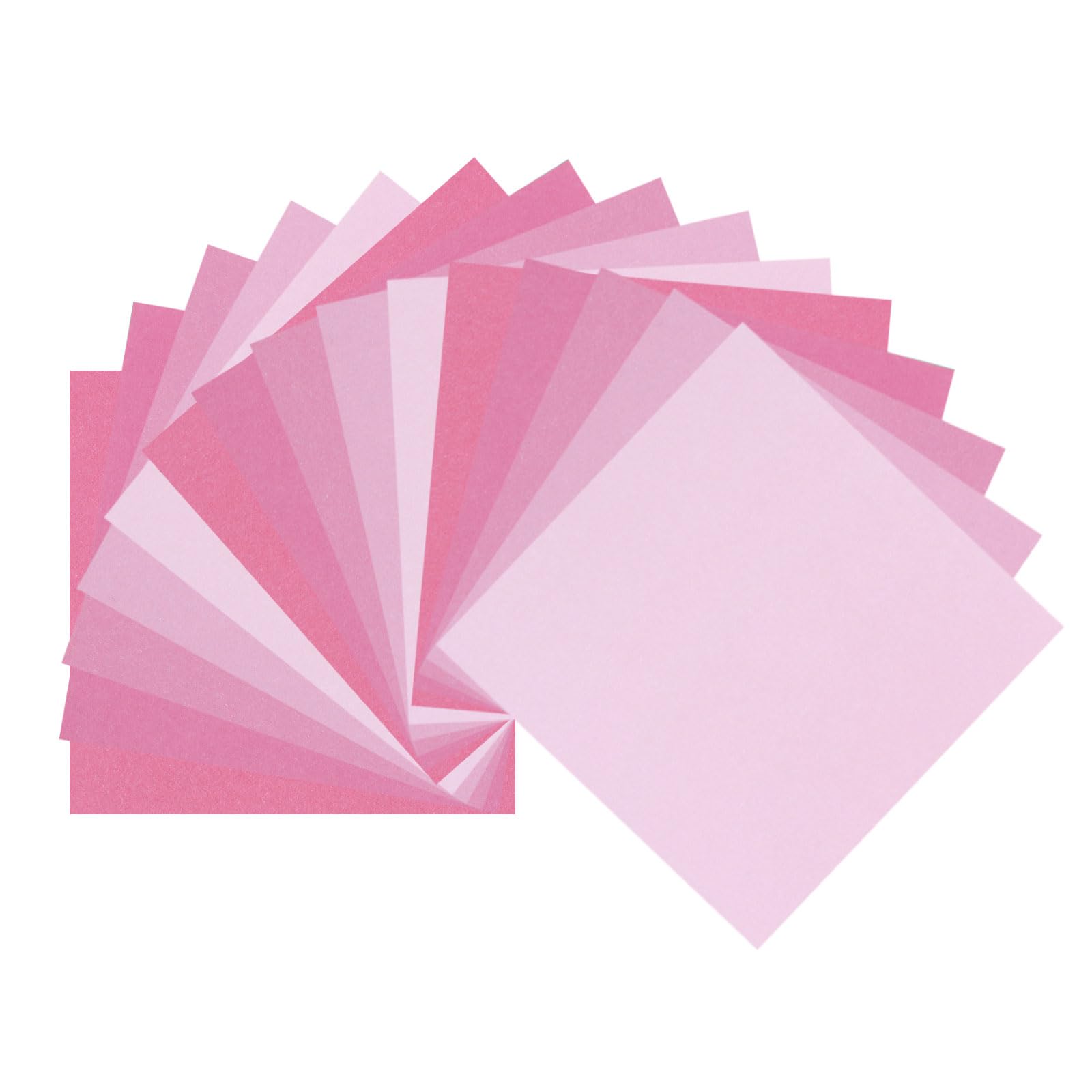 DMiotech 50 Sheets 6x6 Inch Origami Paper Large, 7 Colors Pink Square Origami Paper Easy Fold Double Sided Colored Paper for DIY Arts and Crafts