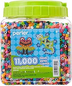 Perler Beads Assorted Multicolor Fuse Beads for Kids Crafts, 11000 pcs