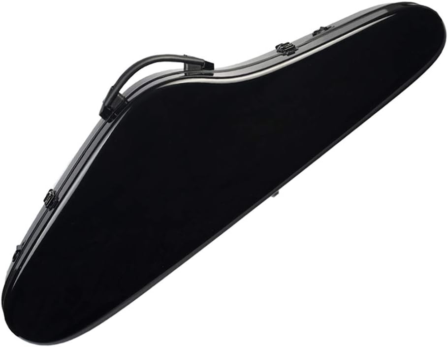 Hippopy violin case full size Composite Carbon Fiber Full Size Violin Hard Case for 4/4 Violins Fiddles Built-in Hygrometer with Carry Handle Straps