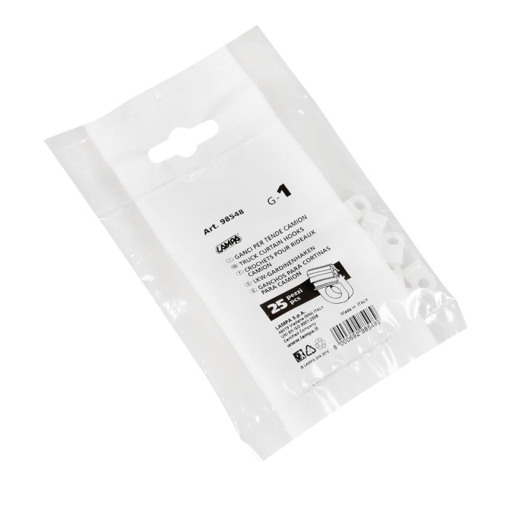 WedDecor Kit Filo E Ganci Per Tende 25 M | 25 Ganci E Occhielli | Cavo D'Acciaio Rivestito Per Appendere Tende E Foto - 2