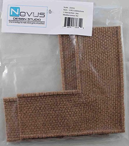 Mediterranean Cobblestone Lintersection Road Miniature Terrain Novus Design Studio