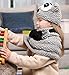Sumolux Girls Kids Warm Owl Hats and Scarf Set Knitted Coif Hood/Shawl Beanies for Winter