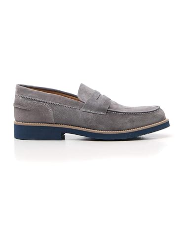 mocassini grigio uomo