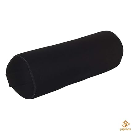 Yoga y Pilates Bolster Gots Made in Germany, Negro: Amazon ...