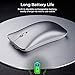 Wireless Mouse, YJan 2.4G Ergonomic Wireless Portable Silent Optical Mice with USB Nano Receiver for Laptop PC Computer Chromebook and Notebook-Silverthumb 1