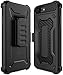 E LV Holster Case for iPhone 8 Plus/iPhone 7 Plus Case Holster Belt Clip/Kickstand Rugged Armor Holster Full Body Protective Case Cover for Apple iPhone 7 Plus/iPhone 8 Plus [Black/Black]