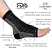 Compression Magic 1 Pair Foot Sleeves - Relieve Pain Reduce Swelling from Plantar Fasciitis, Diabetes, Achilles, Aching Heels, Feet and Ankles - Toeless Sock Supports for Women - Black Large