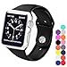 Apple watch band 38mm, XIYA Soft Silicone Replacement Sport style for Apple Watch Models(Black,38mm)