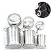 Stainless Steel Camping Mug Camping Folding Cup Portable Outdoor Travel Demountable Collapsible Cup With Keychain 75ml 150ml 250ml