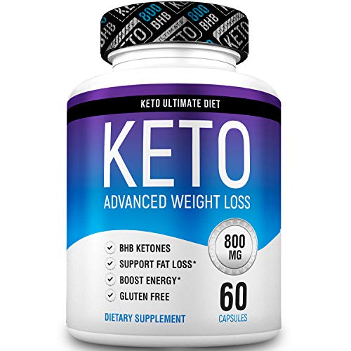 Keto Pills from Shark Tank - Ketogenic Diet Supplement with Beta Hydroxybutyrate Ketone Salts - Boost Energy and Metabolism - Keto Ultimate Diet 60Caps