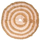 Firefly Craft Rustic Ruffled Burlap Tree Skirt, 48 Inches