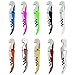 10 Pack Corkscrew Wine Opener By HQY - Best Bottle Opener For Beer Or Wine - Love It Or Return It! Thick Stainless Steel, Opens Easy! Premium All-In-One Waiters Corkscrew.